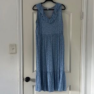 Old Navy Light Blue Floral Dress